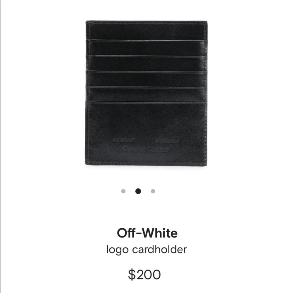 Authentic Off-White Cardholder